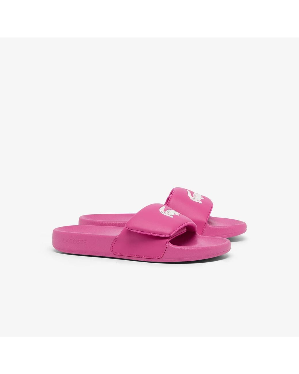 Lacoste Pink Serve Slides 0.0 Strap