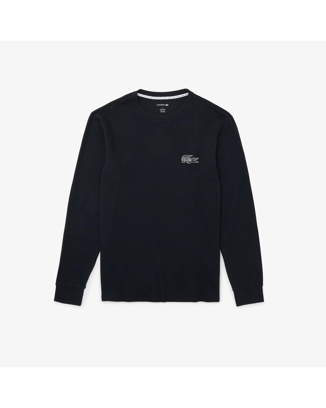 Lacoste Blue Waffled Cotton Undershirt for men