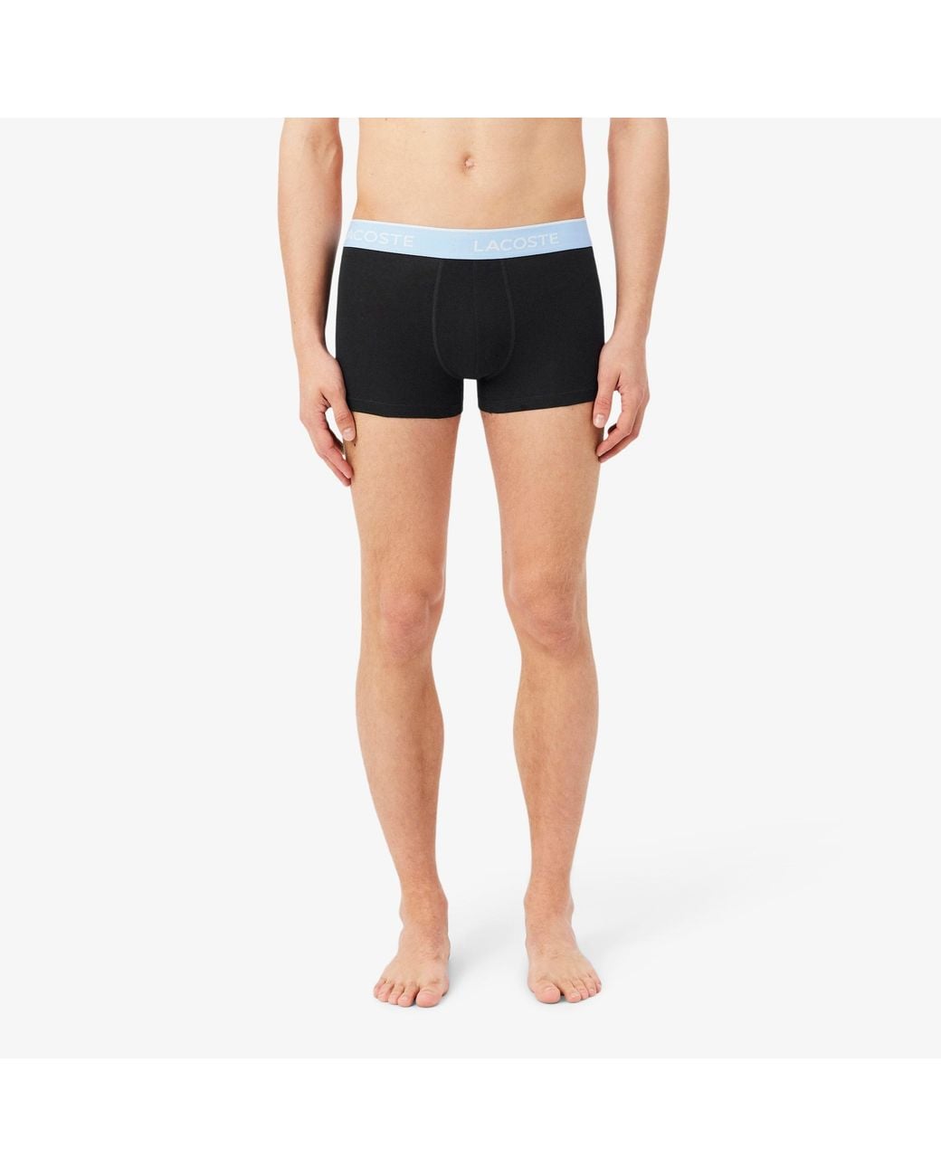 Lacoste Blue 3-Pack Stretch Cotton Trunks for men