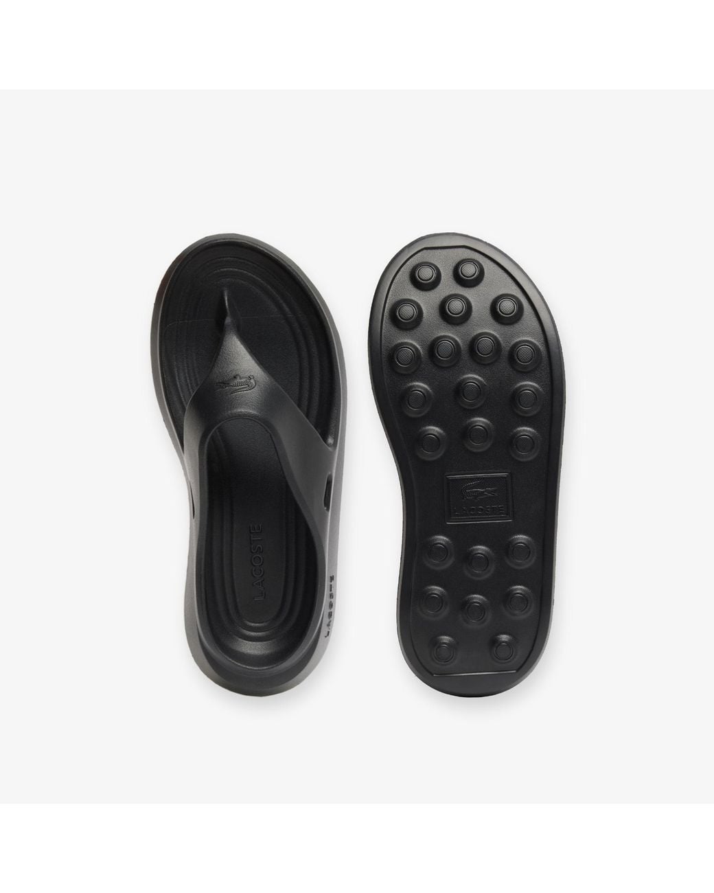 Lacoste Black Meduz Flip-Flops