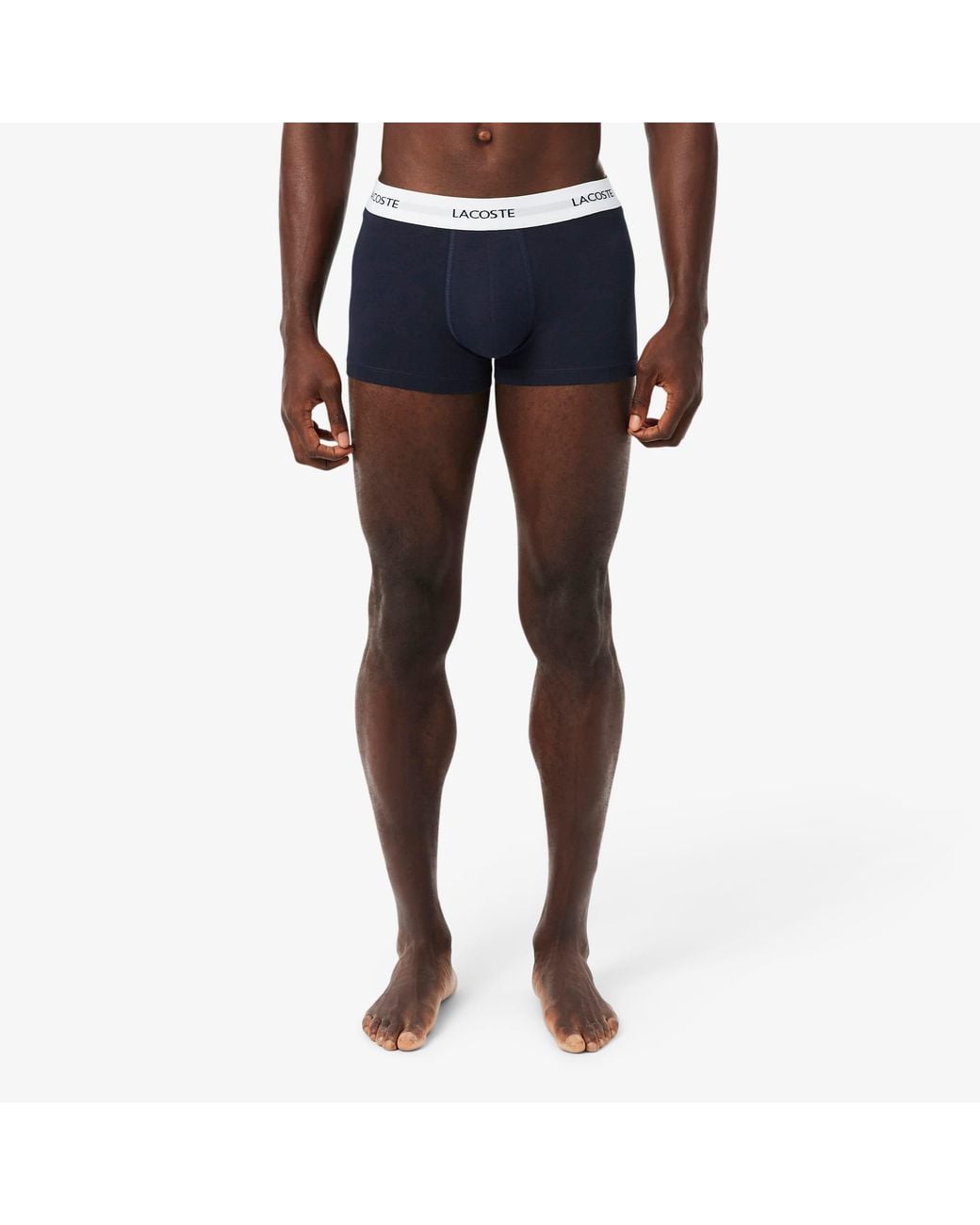 Lacoste Blue 3-Pack Stretch Cotton Trunks for men