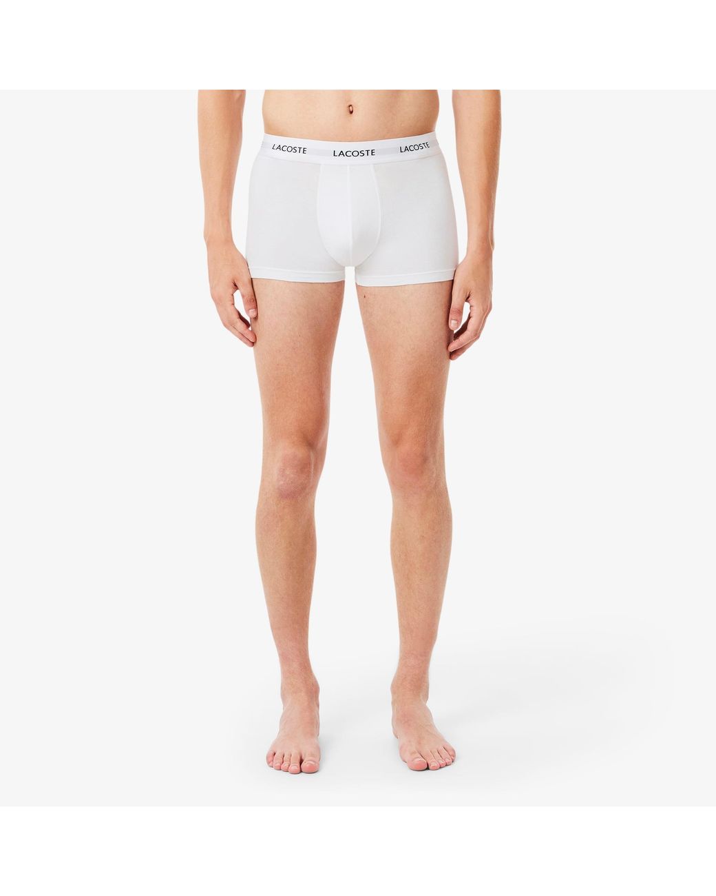 Lacoste Blue 3-Pack Stretch Cotton Trunks for men