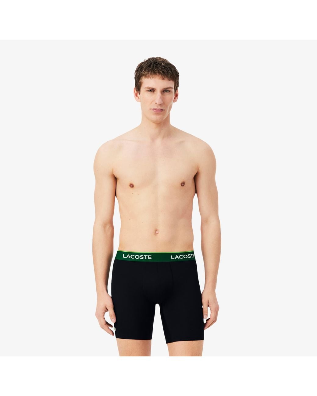 Lacoste Green 3-Pack Technical Mesh Boxers for men