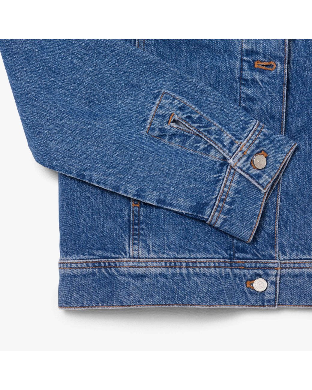 Lacoste Blue Cotton Denim Jacket