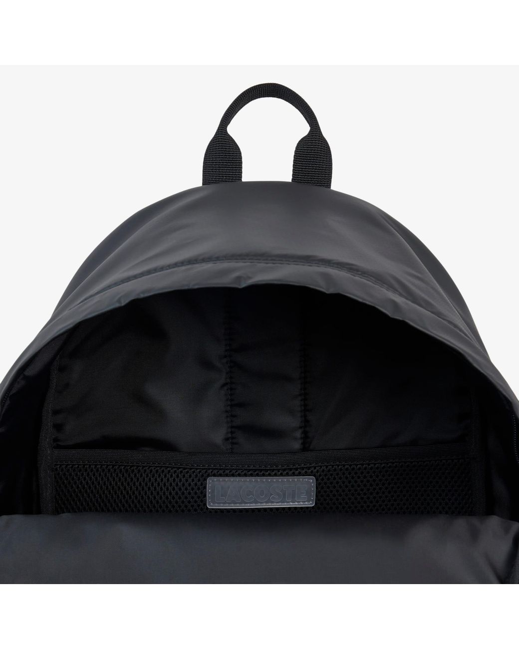 Lacoste Black Coated Backpack