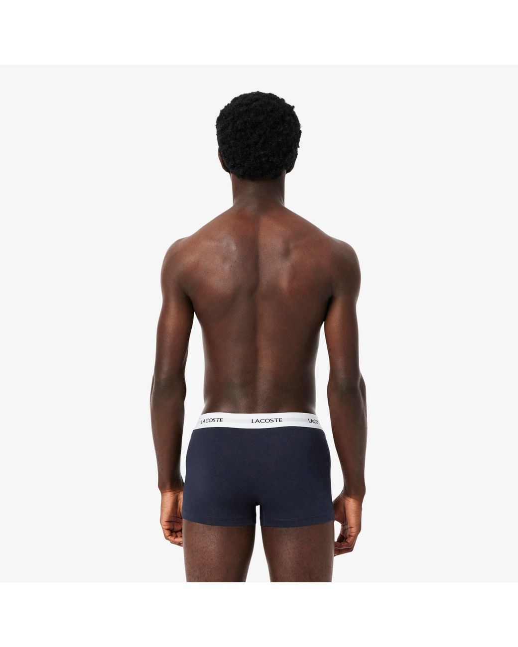 Lacoste Blue 3-Pack Stretch Cotton Trunks for men