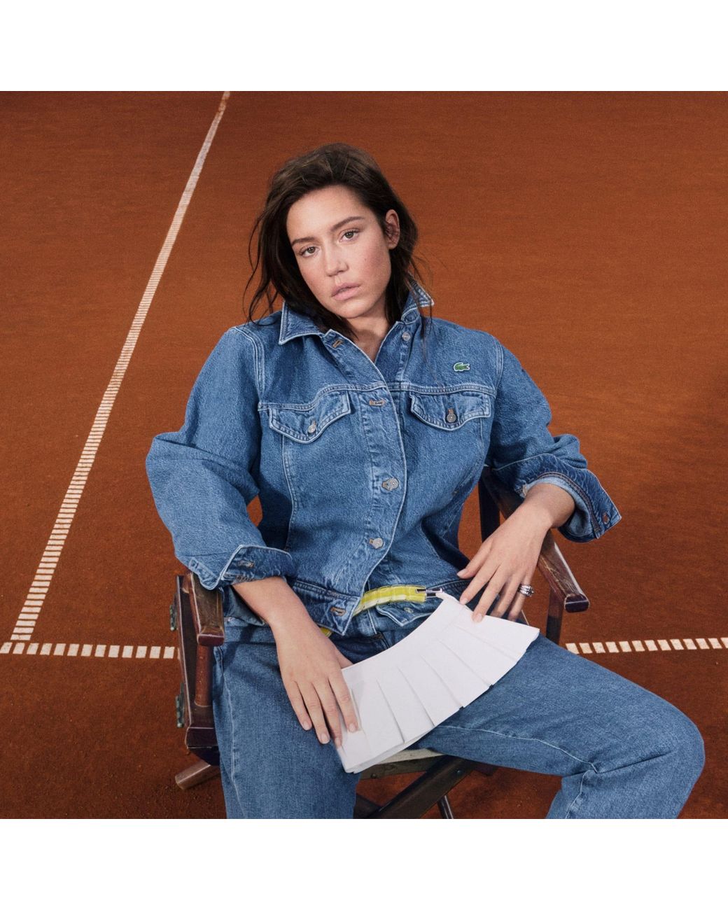 Lacoste Blue Cotton Denim Jacket