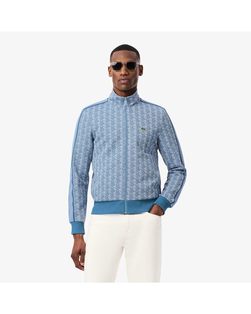 Lacoste Blue Paris Zip-Up Track Jacket for men