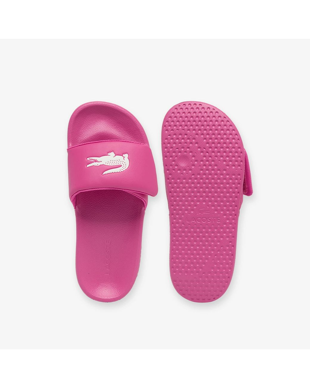 Lacoste Pink Serve Slides 0.0 Strap
