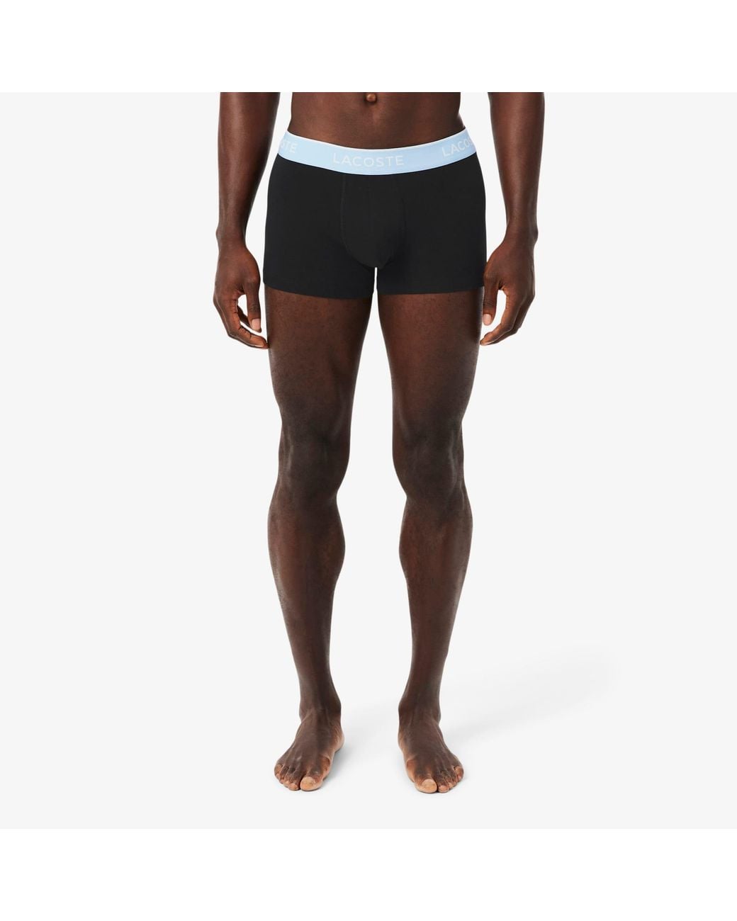 Lacoste Blue 3-Pack Stretch Cotton Trunks for men