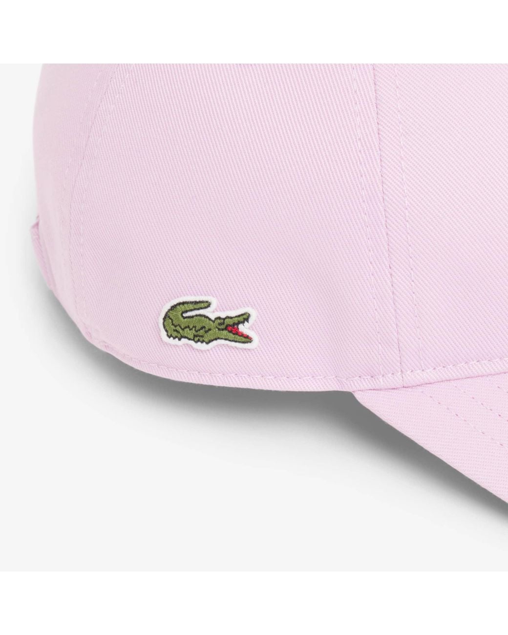 Lacoste Pink Cotton Twill Cap
