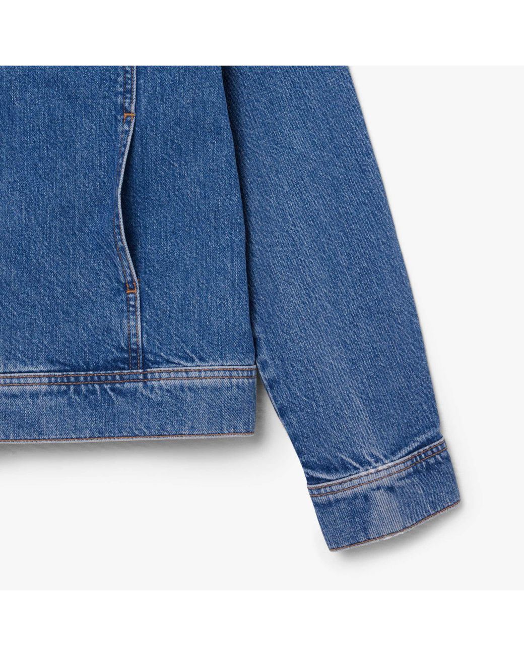 Lacoste Blue Cotton Denim Jacket