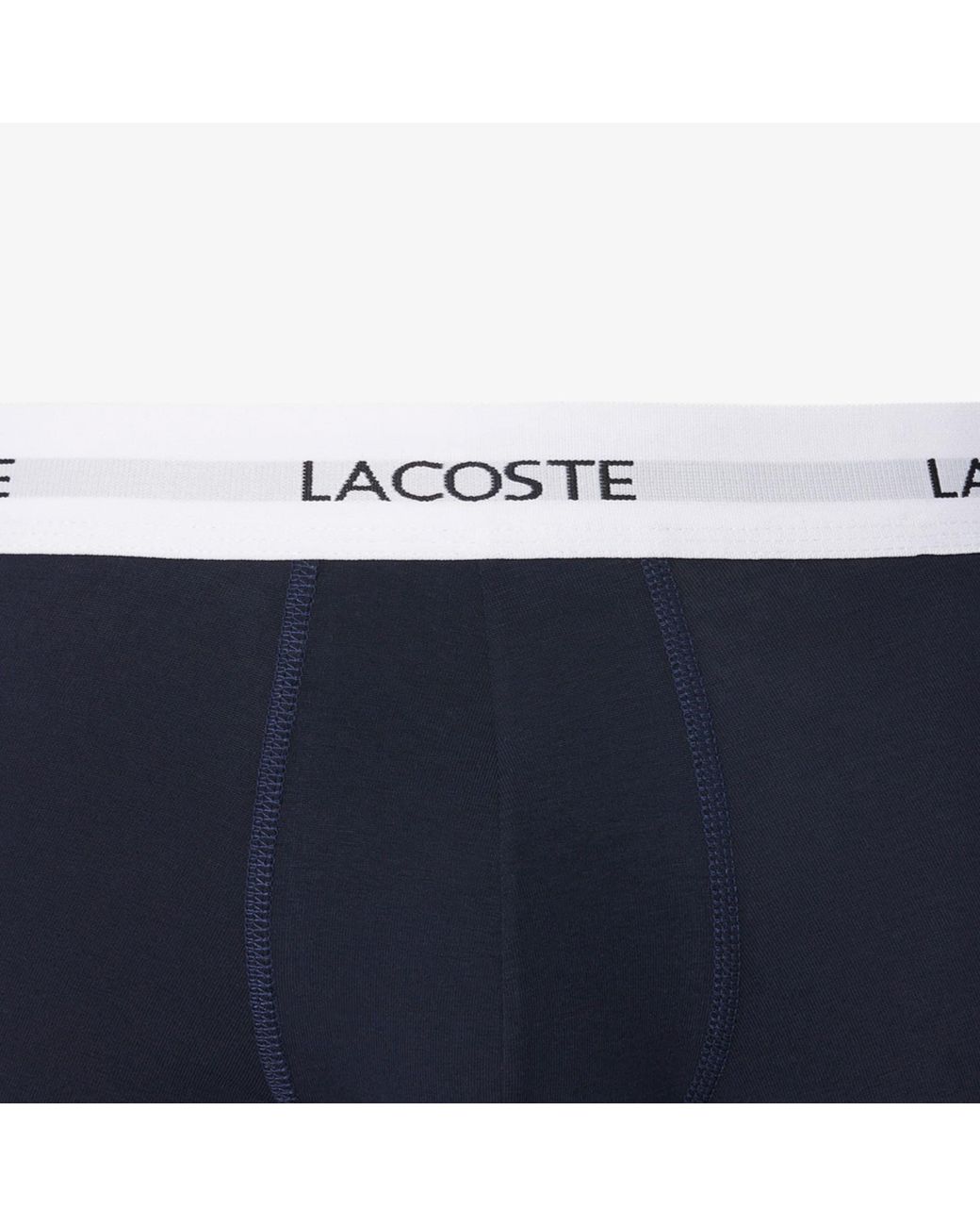Lacoste Blue 3-Pack Stretch Cotton Trunks for men