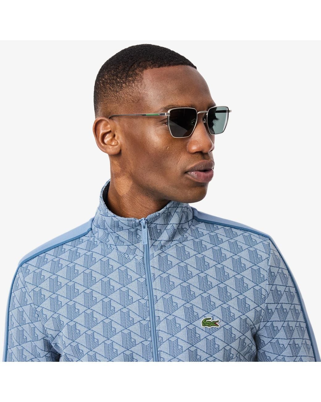 Lacoste Blue Paris Zip-Up Track Jacket for men