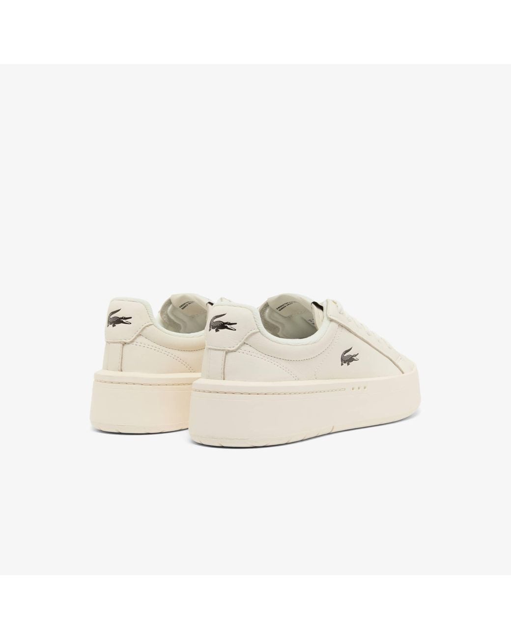 Lacoste Natural Carnaby Platform Leather Sneakers