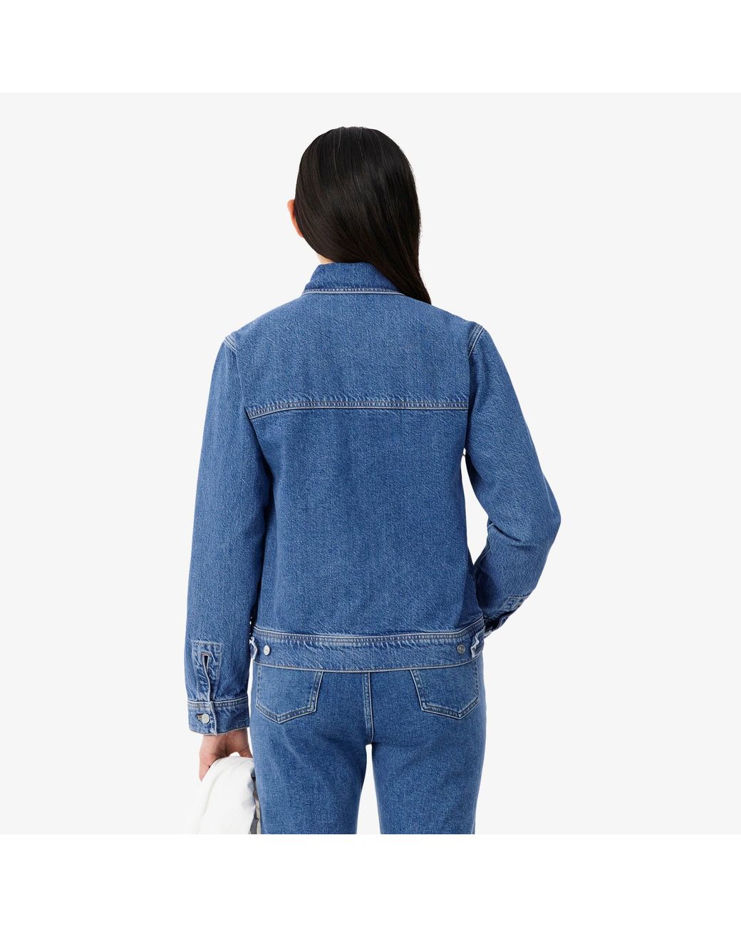 Lacoste Blue Cotton Denim Jacket