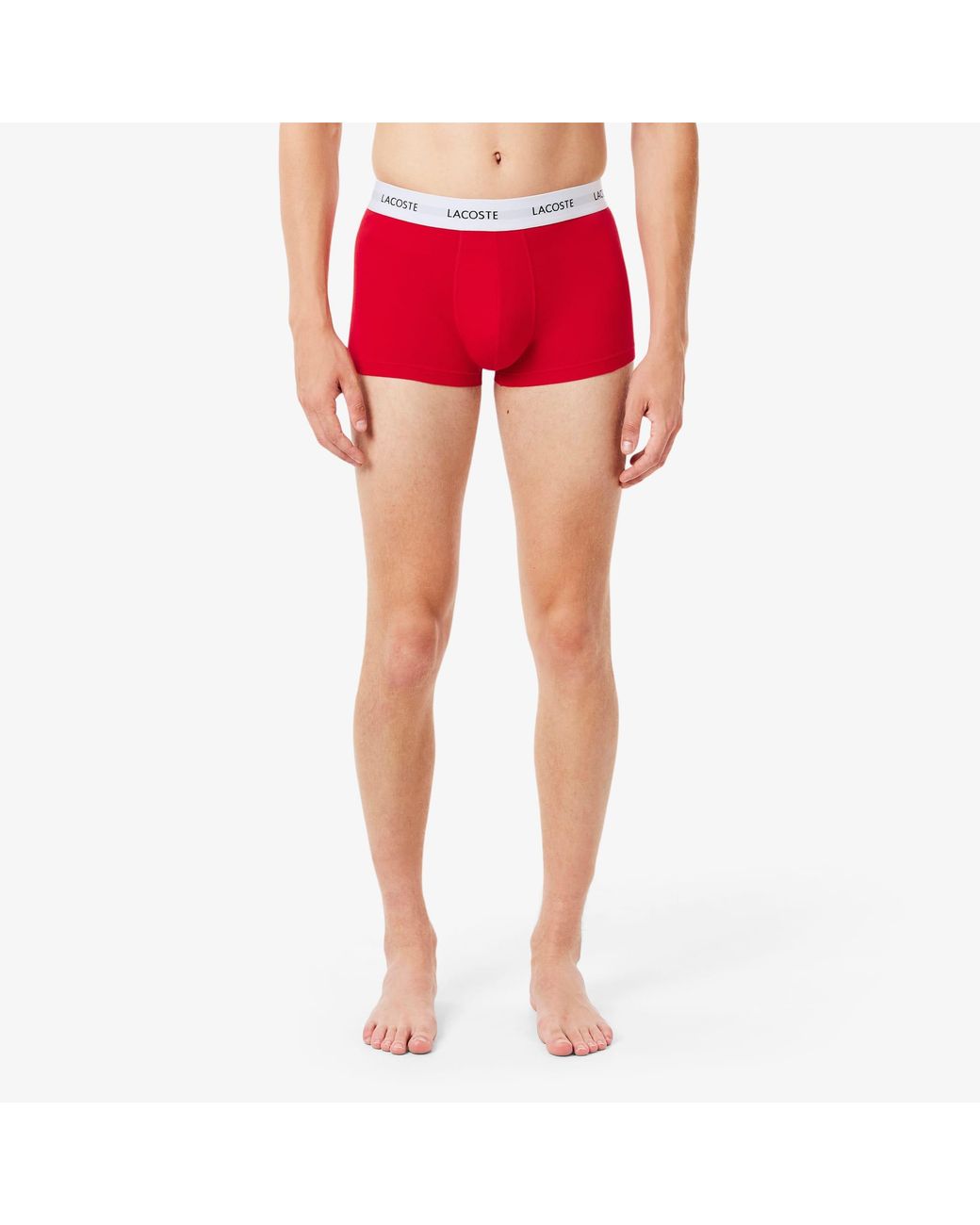 Lacoste Blue 3-Pack Stretch Cotton Trunks for men