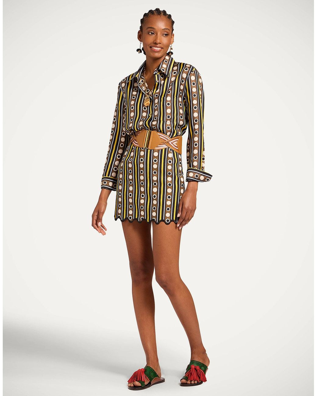 LaDoubleJ Natural Baia Mini Skirt