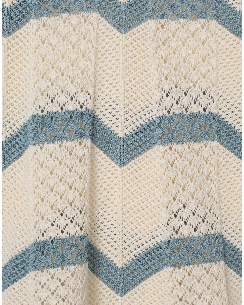 LaDoubleJ Natural Chevron Crop Sweater