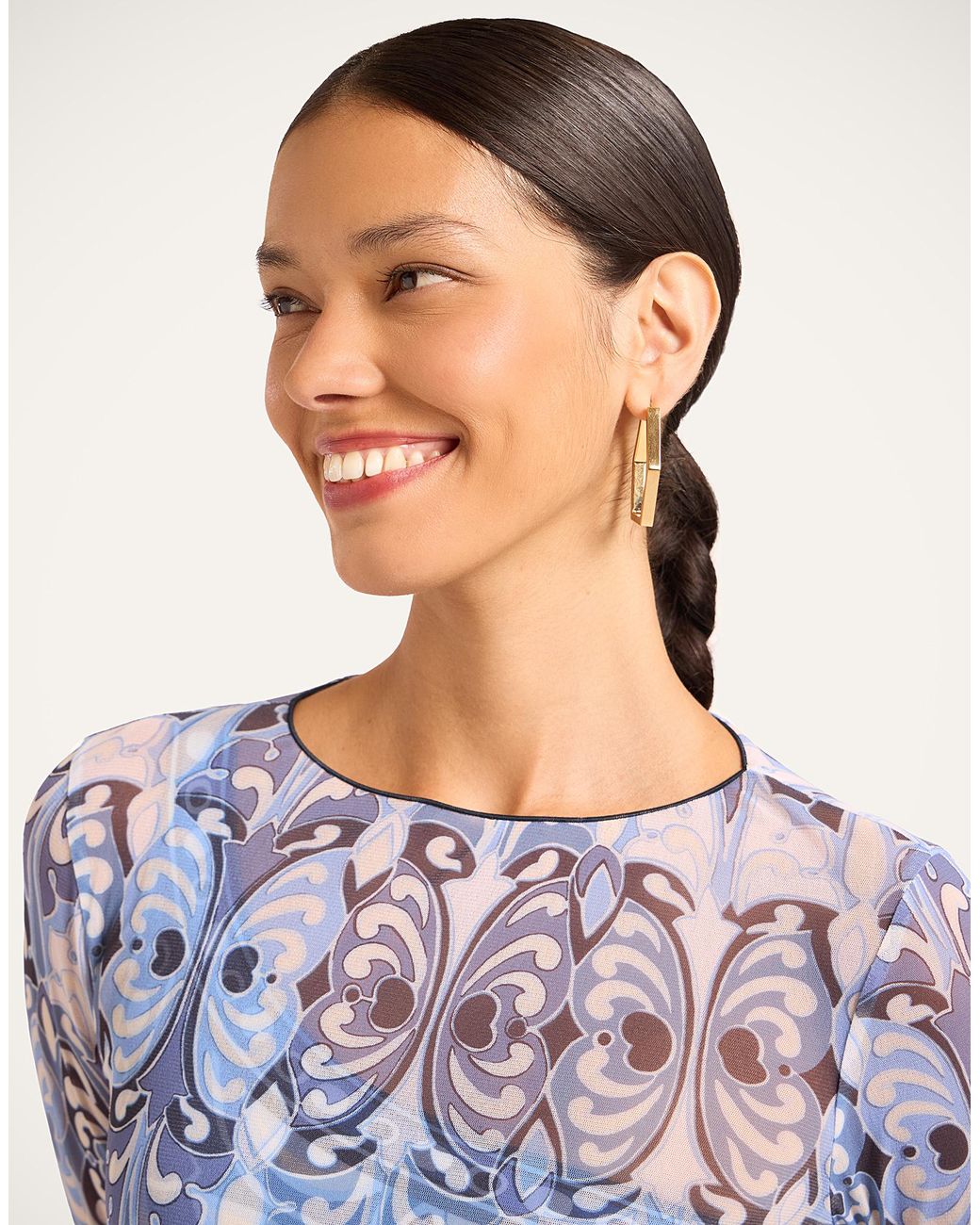 LaDoubleJ Blue Slinky Swing Dress