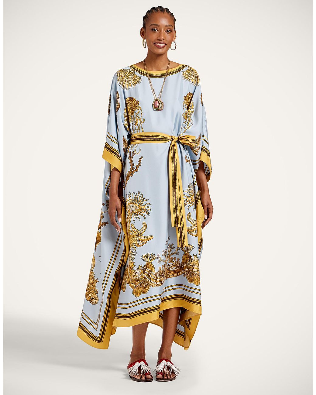 LaDoubleJ Multicolor Square Kaftan