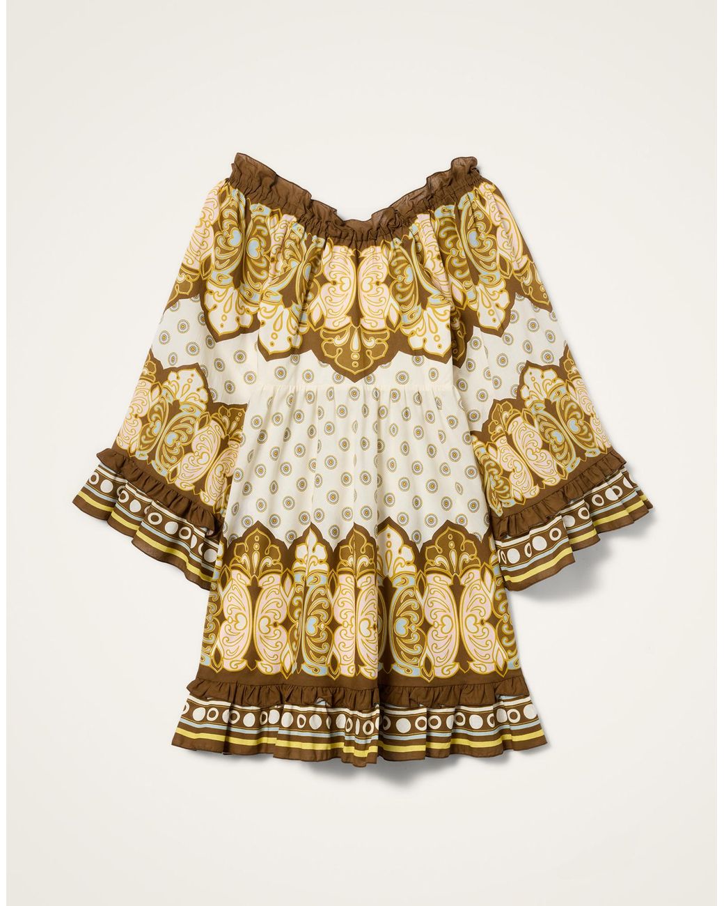 LaDoubleJ Natural Boho Mini Dress