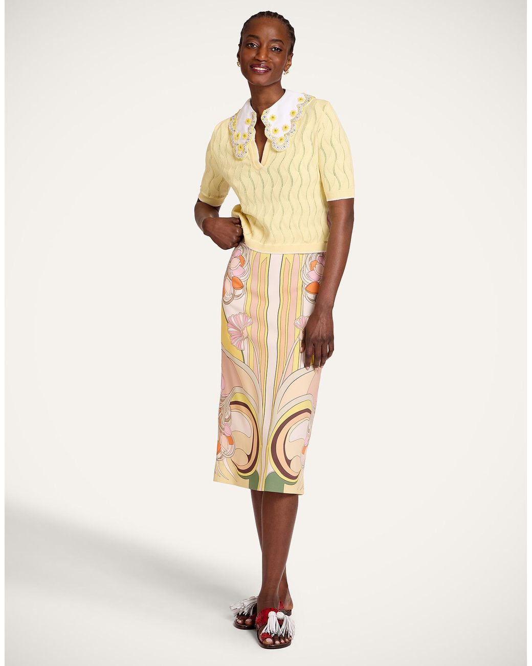 LaDoubleJ Natural Pencil Skirt