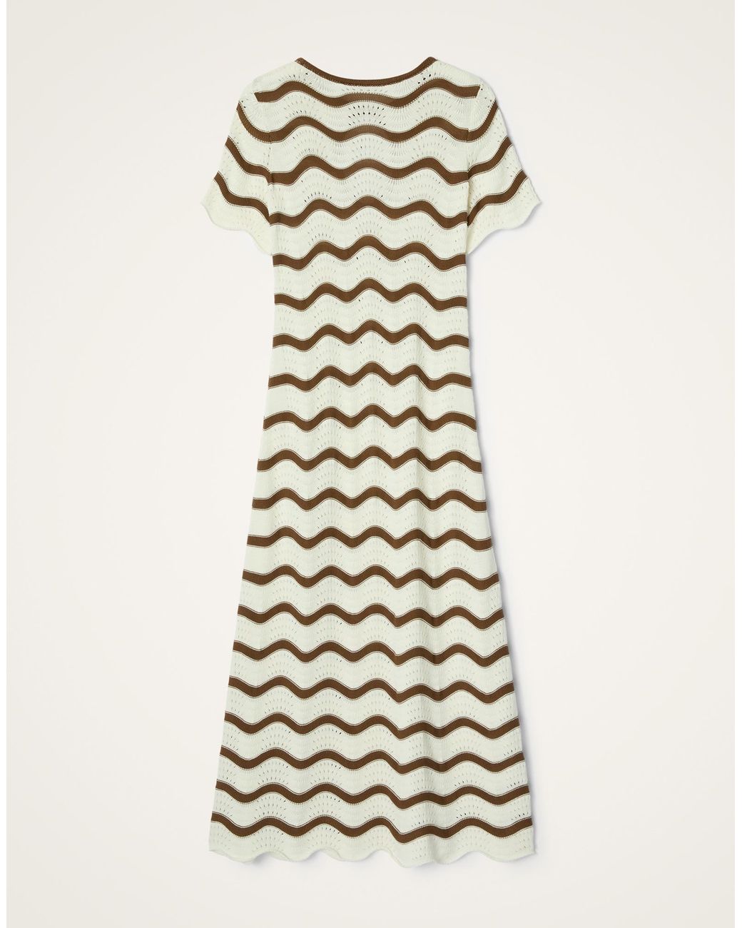 LaDoubleJ White Wavy Swing Dress