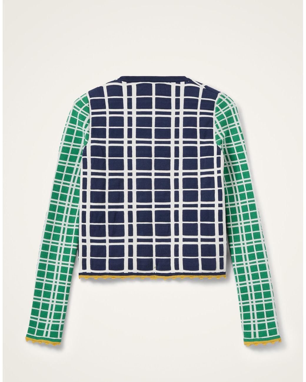 LaDoubleJ Blue Check Me Cardigan