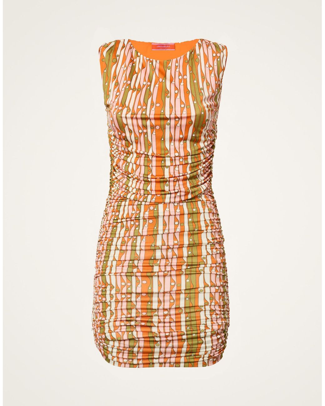LaDoubleJ Metallic Bandage Mini Dress