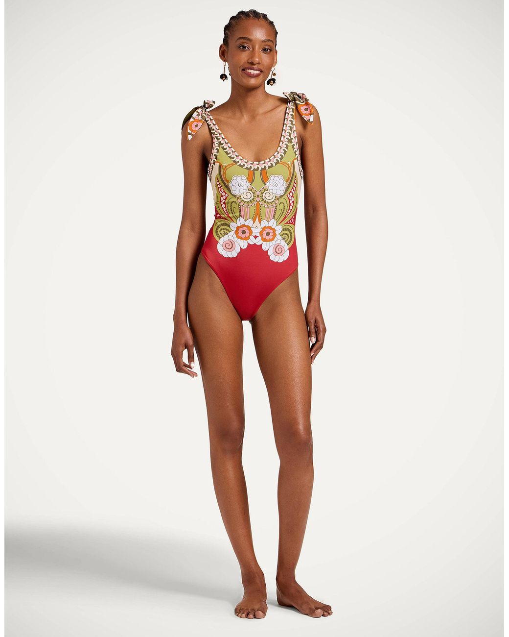 LaDoubleJ Red Pammy Reversible Suit
