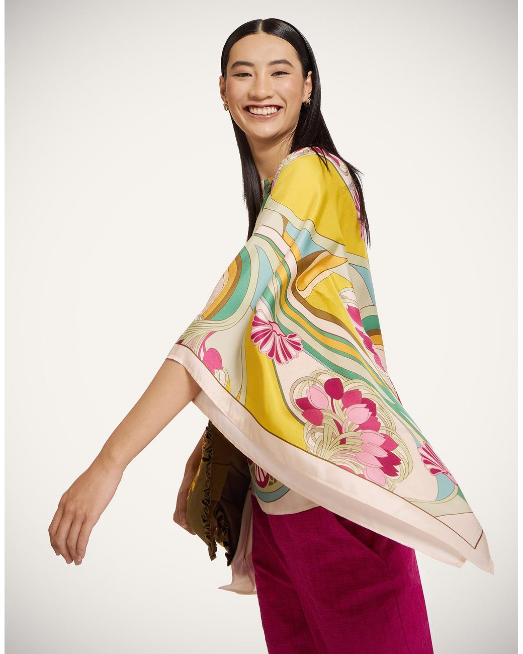LaDoubleJ Pink Foulard Top