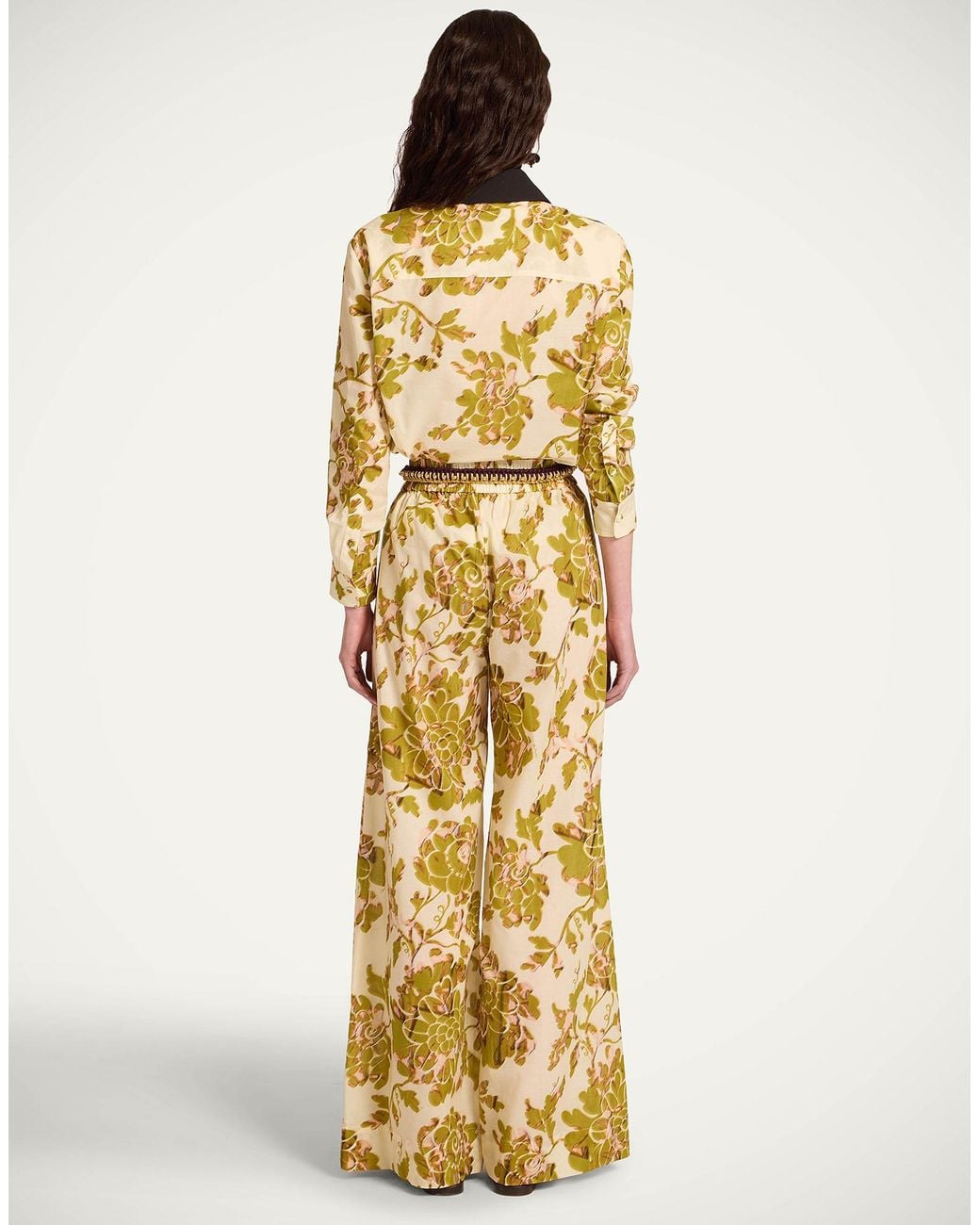 LaDoubleJ Metallic Palazzo Pants
