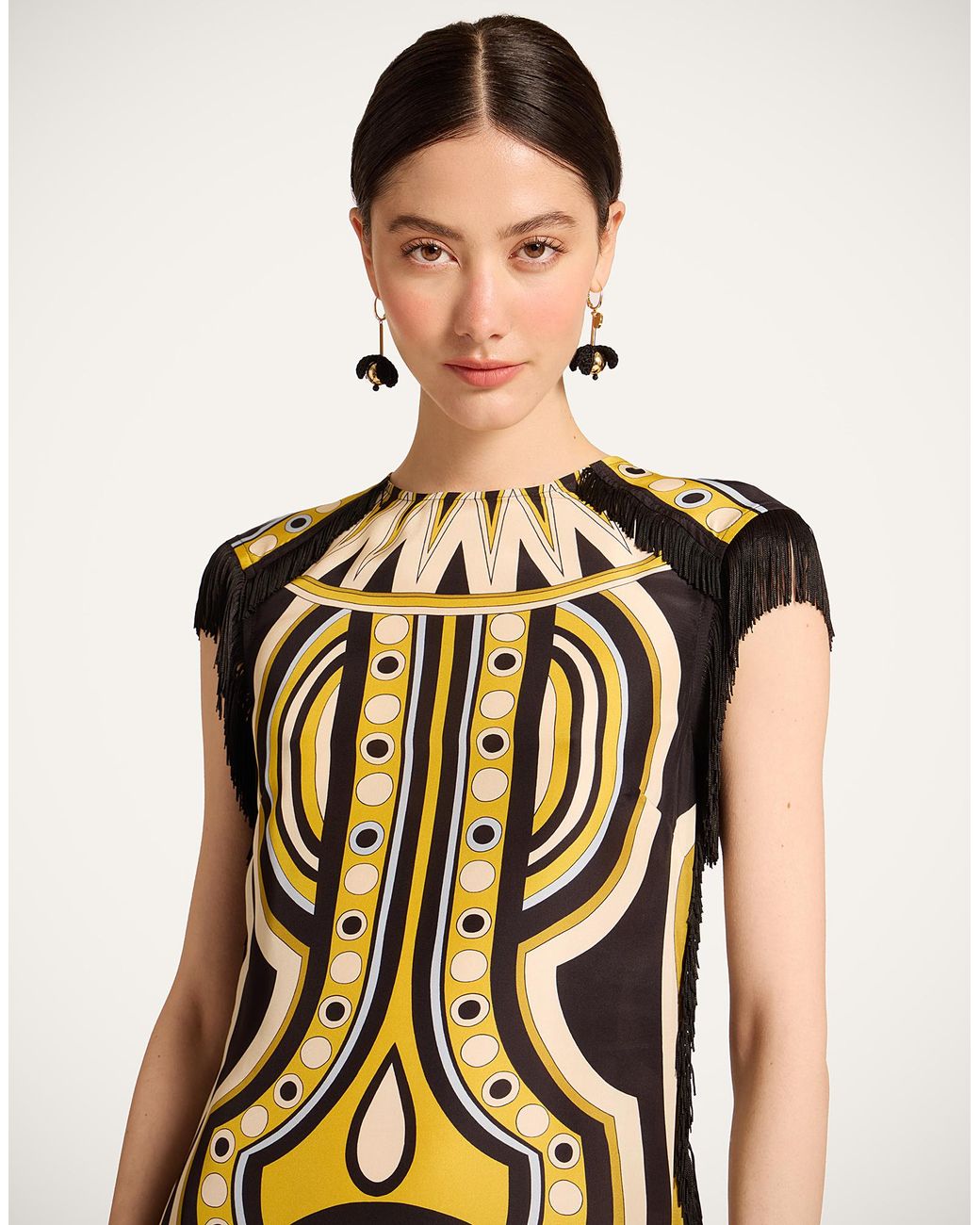 LaDoubleJ White Scarf Dress