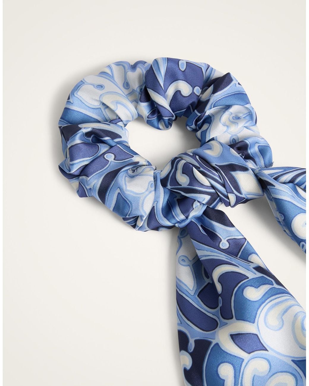LaDoubleJ Blue Bow Scrunchie