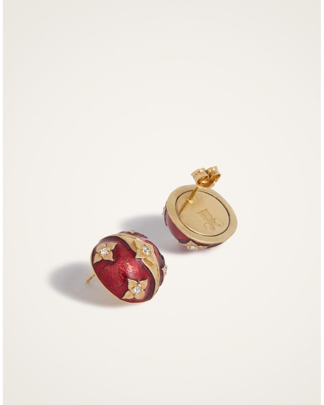 LaDoubleJ Brown Lady Scarab Earrings