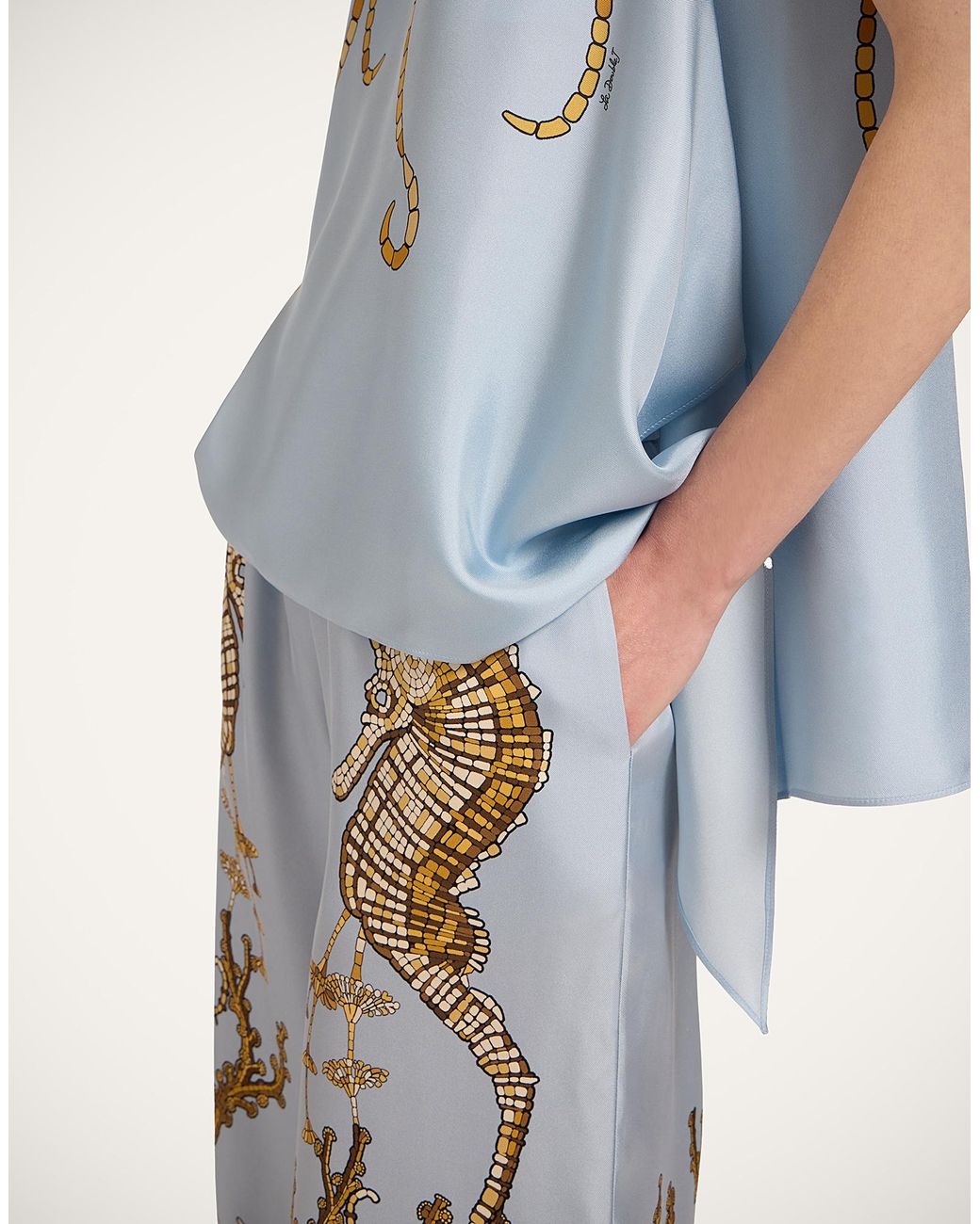LaDoubleJ Blue Palazzo Pants