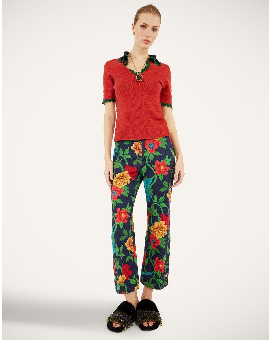LaDoubleJ Red Hendrix Pants