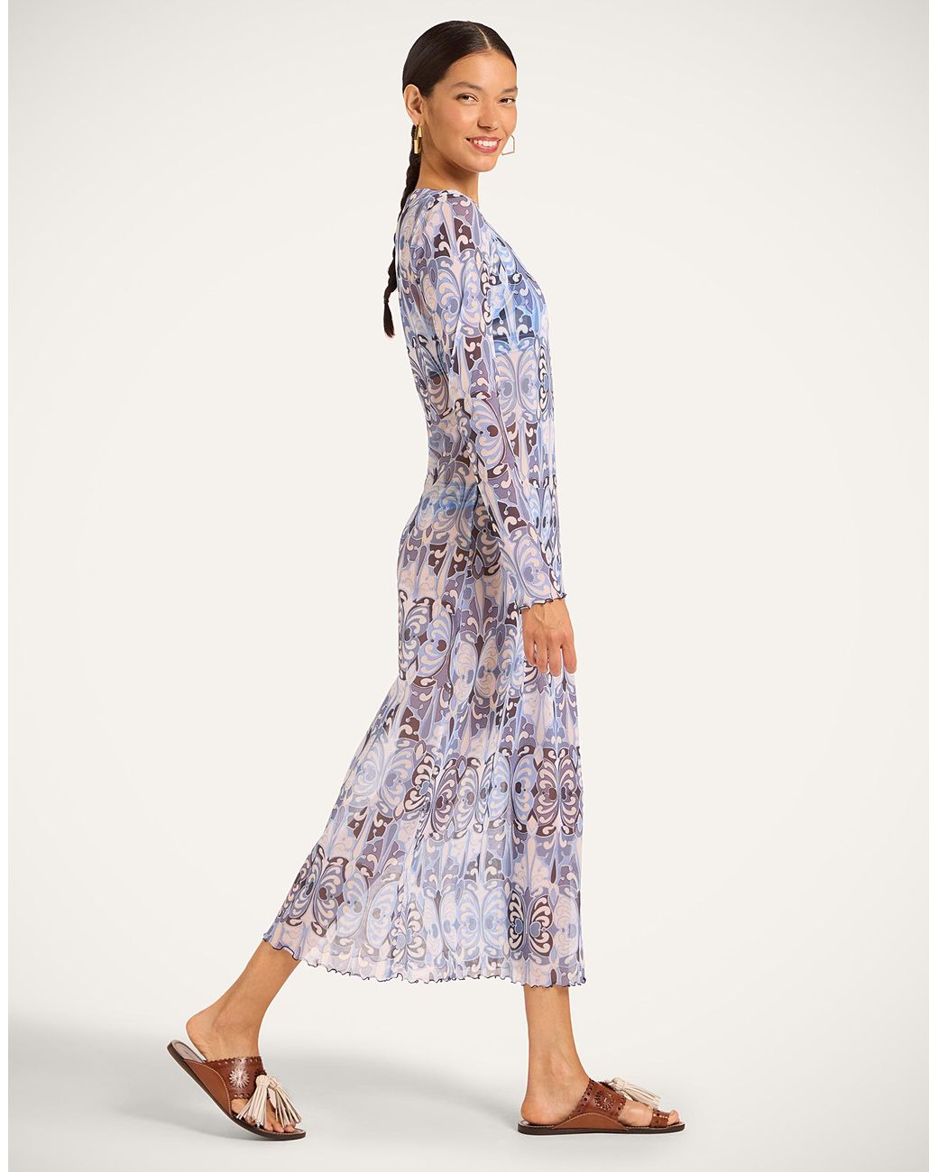 LaDoubleJ Blue Slinky Swing Dress