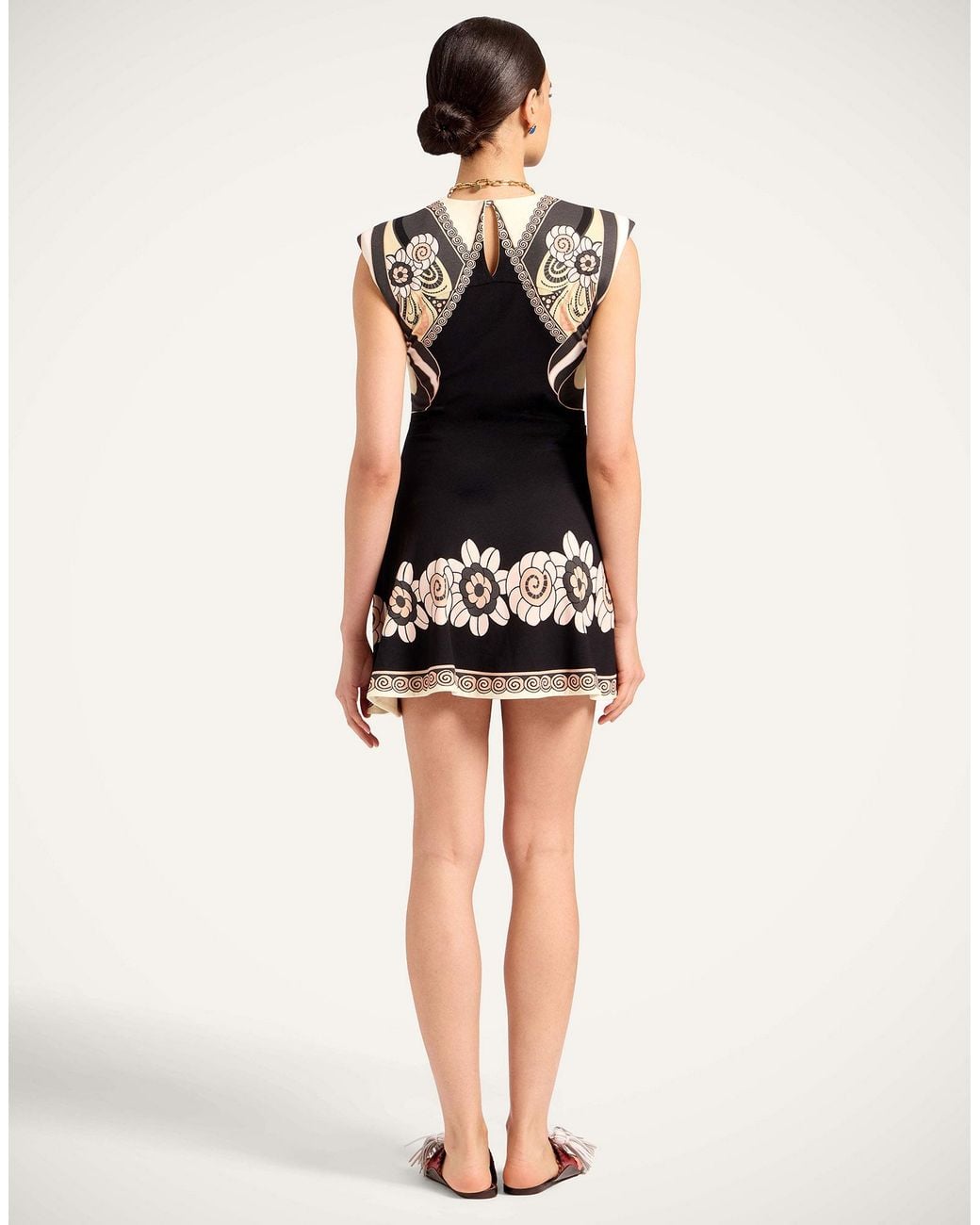 LaDoubleJ Natural Lela Mini Dress
