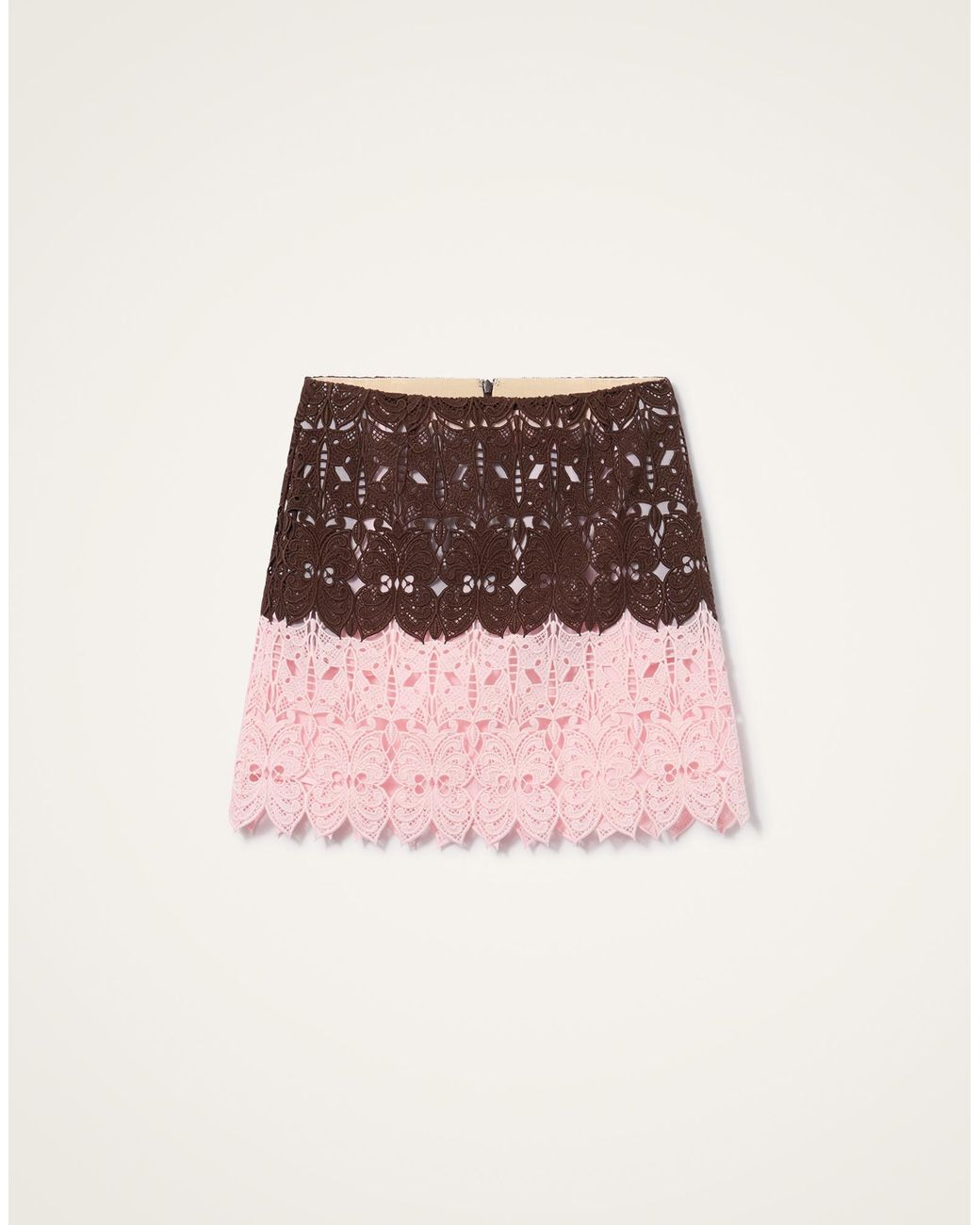 LaDoubleJ Natural Lacey Mini Baia Skirt