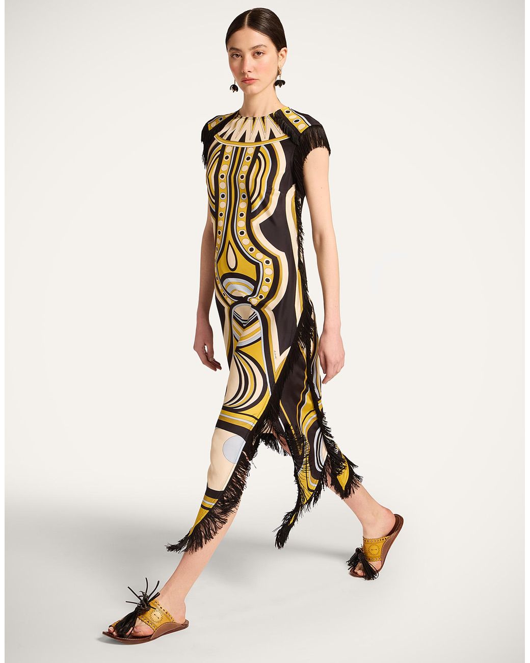LaDoubleJ White Scarf Dress