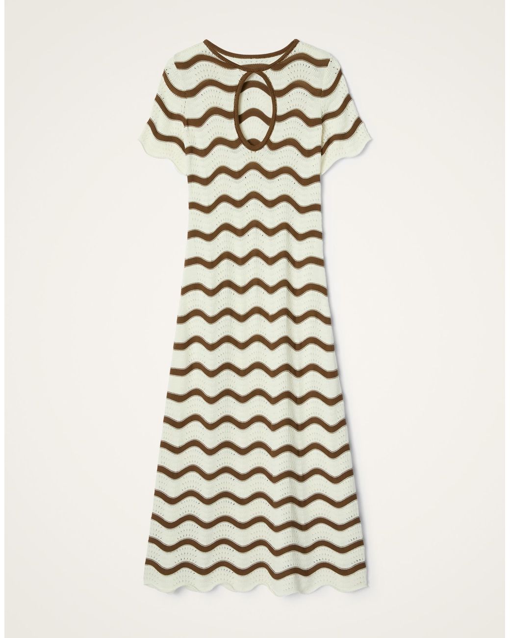 LaDoubleJ White Wavy Swing Dress