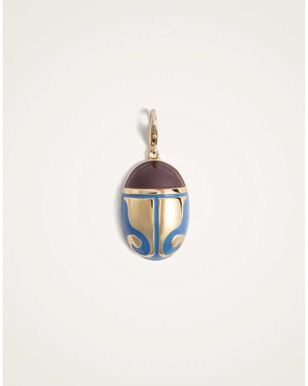 LaDoubleJ Brown Mini Jj Scarab Charm