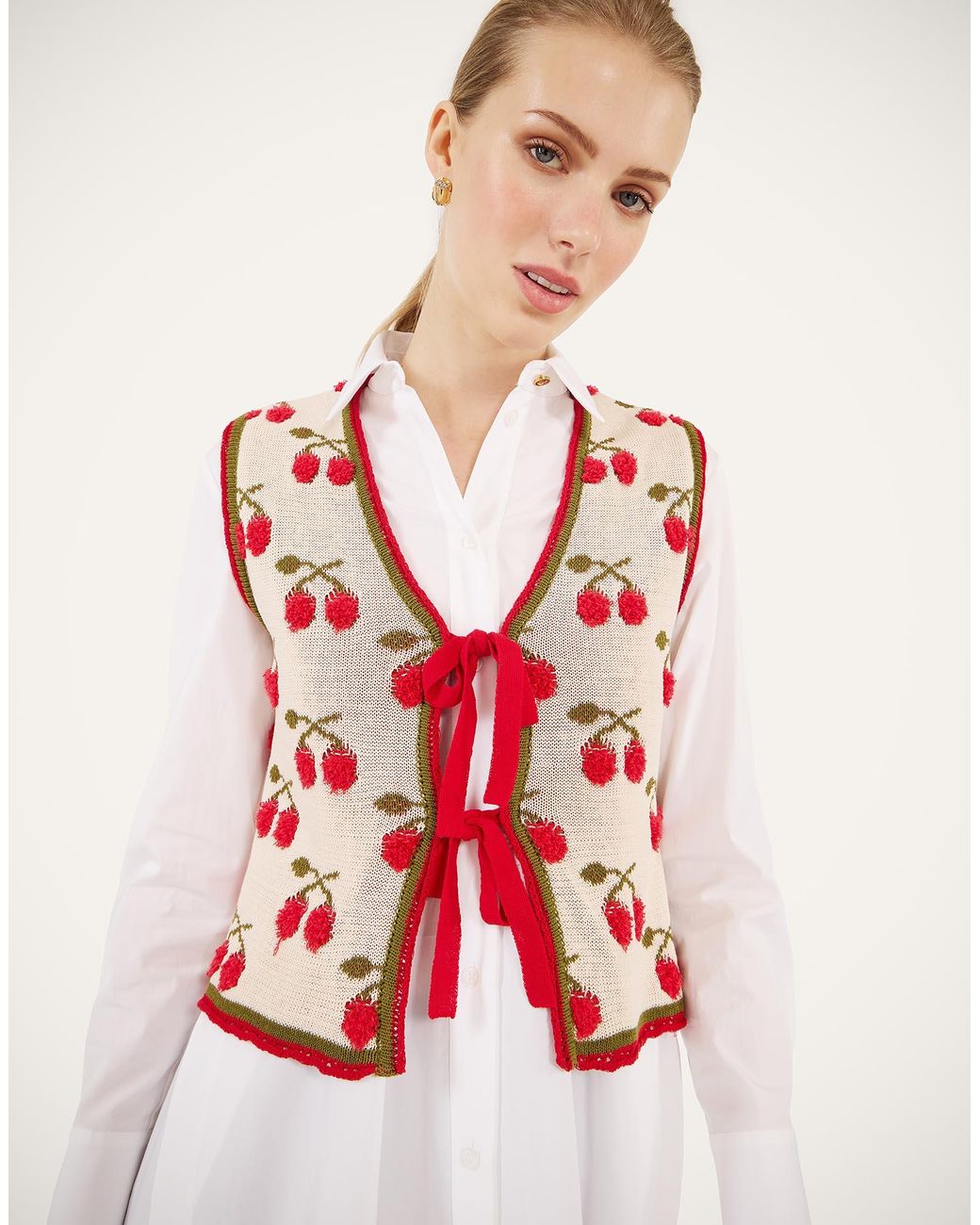 LaDoubleJ Red Cherry Gilet