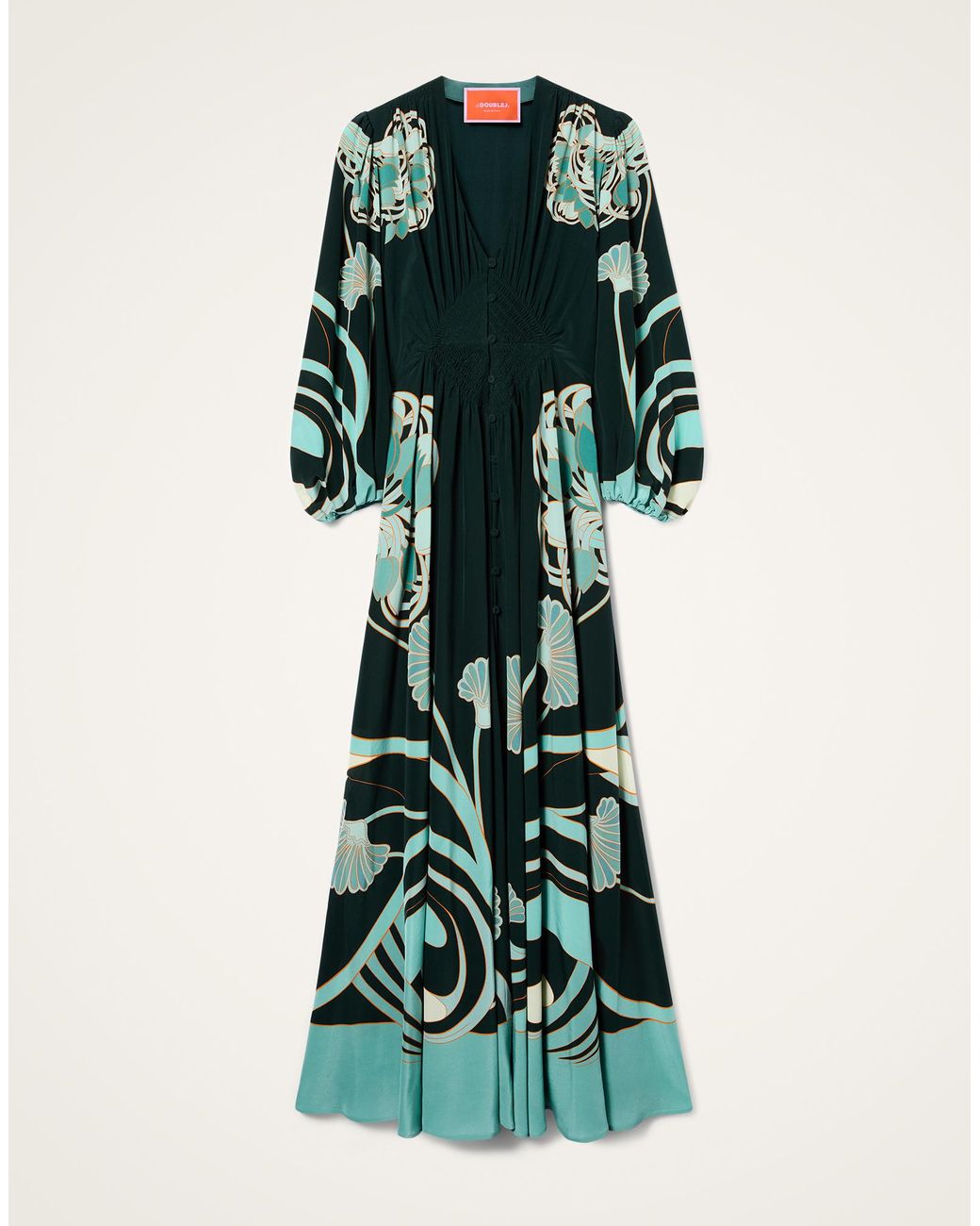 LaDoubleJ Green Long Camerino Dress
