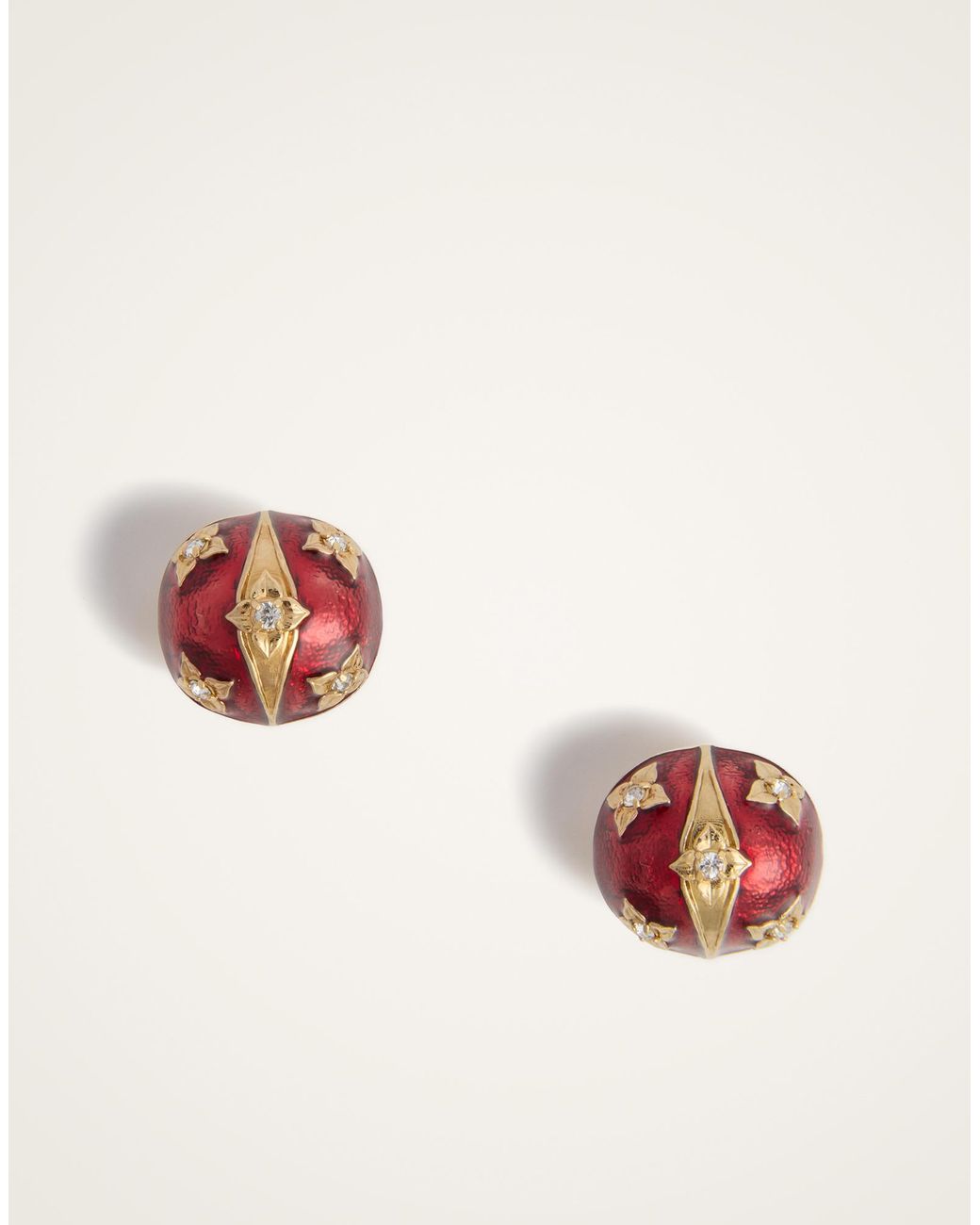 LaDoubleJ Brown Lady Scarab Earrings