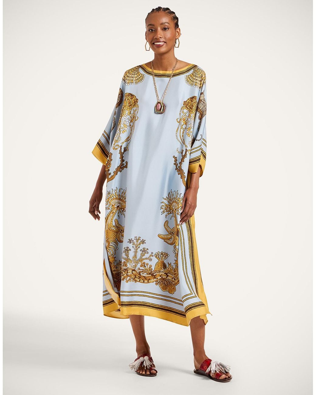 LaDoubleJ Multicolor Square Kaftan