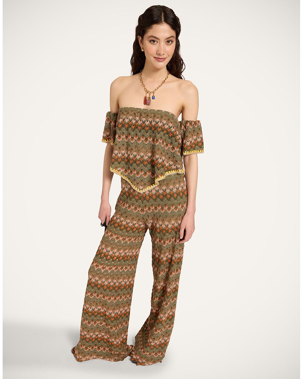 LaDoubleJ Natural Palazzo Pants