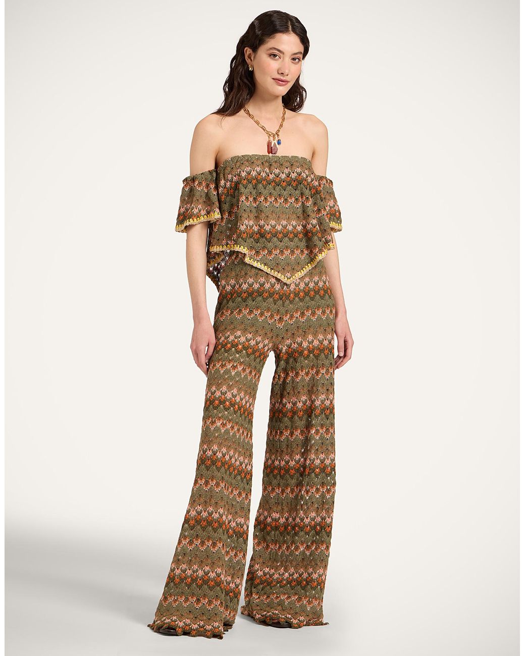 LaDoubleJ Natural Palazzo Pants